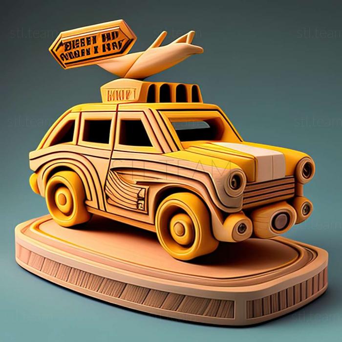 3D модель Crazy Taxi 3 игра для хайроллеров (STL)